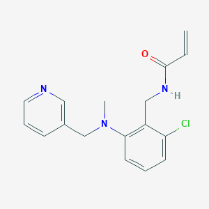 N-[(2-chloro-6-{methyl[(pyridin-3-yl)methyl]amino}phenyl)methyl]prop-2-enamide