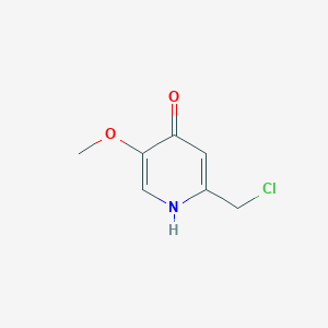 molecular formula C7H8ClNO2 B2886296 2-(Chloromethyl)-5-methoxy-4-pyridinol CAS No. 943752-03-2