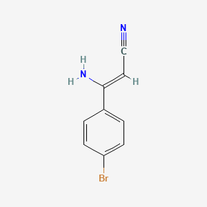 molecular formula C9H7BrN2 B2886309 3-Amino-3-(4-bromophenyl)acrylonitrile CAS No. 71682-87-6