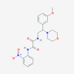 molecular formula C21H24N4O6 B2886350 N1-(2-(3-methoxyphenyl)-2-morpholinoethyl)-N2-(2-nitrophenyl)oxalamide CAS No. 941932-81-6
