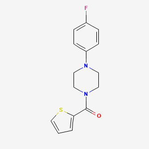 molecular formula C15H15FN2OS B2886351 1-(4-Fluorophenyl)-4-(thiophene-2-carbonyl)piperazine CAS No. 312617-60-0