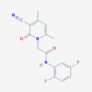 2-(3-cyano-4,6-dimethyl-2-oxopyridin-1(2H)-yl)-N-(2,5-difluorophenyl)acetamide