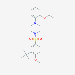 1-(3-Tert-butyl-4-ethoxybenzenesulfonyl)-4-(2-ethoxyphenyl)piperazine
