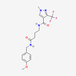 N-{4-[(4-methoxybenzyl)amino]-4-oxobutyl}-1-methyl-3-(trifluoromethyl)-1H-pyrazole-4-carboxamide