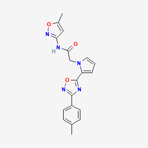 N-(5-methyl-1,2-oxazol-3-yl)-2-{2-[3-(4-methylphenyl)-1,2,4-oxadiazol-5-yl]-1H-pyrrol-1-yl}acetamide