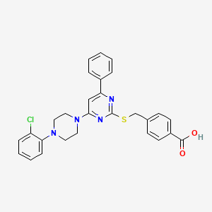 molecular formula C28H25ClN4O2S B2886471 (E/Z)-J147 
