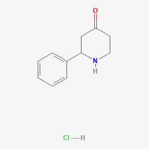 B2886482 2-Phenylpiperidin-4-one hydrochloride CAS No. 1245648-13-8; 193201-69-3