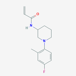 molecular formula C15H19FN2O B2886485 N-[1-(4-Fluoro-2-methylphenyl)piperidin-3-yl]prop-2-enamide CAS No. 2194450-51-4