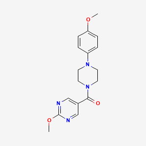 molecular formula C17H20N4O3 B2886498 2-METHOXY-5-[4-(4-METHOXYPHENYL)PIPERAZINE-1-CARBONYL]PYRIMIDINE CAS No. 1251678-95-1