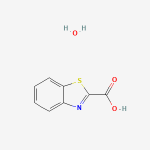 molecular formula C8H7NO3S B2886505 1,3-Benzothiazole-2-carboxylic acid hydrate CAS No. 1269062-26-1