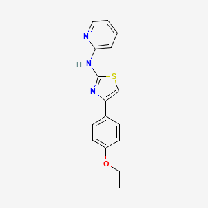 molecular formula C16H15N3OS B2886507 N-[4-(4-ethoxyphenyl)-1,3-thiazol-2-yl]pyridin-2-amine CAS No. 1029783-80-9