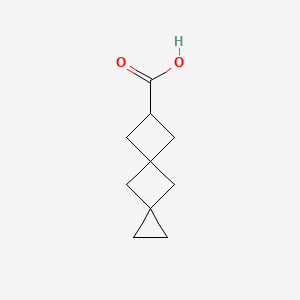 molecular formula C10H14O2 B2886517 Dispiro[2.1.35.13]nonane-7-carboxylic acid CAS No. 2385559-41-9