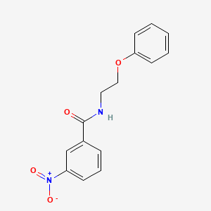 molecular formula C15H14N2O4 B2886536 3-nitro-N-(2-phenoxyethyl)benzamide CAS No. 903796-25-8
