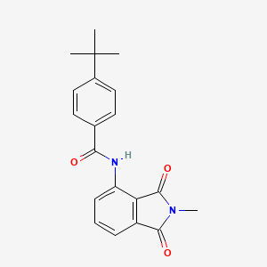 molecular formula C20H20N2O3 B2886566 4-(tert-butyl)-N-(2-methyl-1,3-dioxoisoindolin-4-yl)benzamide CAS No. 683231-73-4