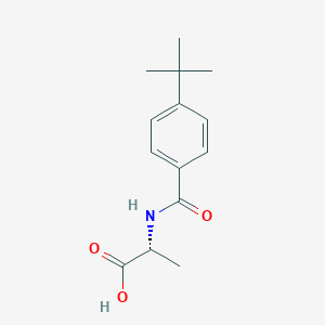 molecular formula C14H19NO3 B2886595 (4-(tert-Butyl)benzoyl)-D-alanine CAS No. 1308925-09-8