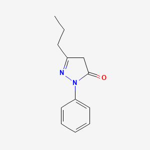 molecular formula C12H14N2O B2886613 2-Phenyl-5-propyl-2,4-dihydro-3H-pyrazol-3-one CAS No. 29211-43-6