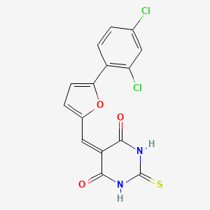 molecular formula C15H8Cl2N2O3S B2886650 EPAC 5376753 CAS No. 302826-61-5
