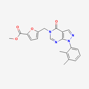 molecular formula C20H18N4O4 B2886665 methyl 5-{[1-(2,3-dimethylphenyl)-4-oxo-1H,4H,5H-pyrazolo[3,4-d]pyrimidin-5-yl]methyl}furan-2-carboxylate CAS No. 894994-74-2