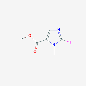 molecular formula C6H7IN2O2 B2886689 methyl 2-iodo-1-methyl-1H-imidazole-5-carboxylate CAS No. 1955557-31-9