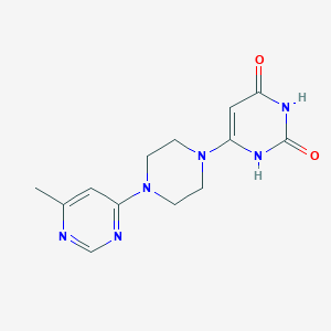 6-(4-(6-methylpyrimidin-4-yl)piperazin-1-yl)pyrimidine-2,4(1H,3H)-dione