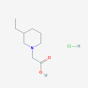 2-(3-Ethylpiperidin-1-yl)acetic acid hydrochloride
