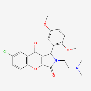 7-Chloro-1-(2,5-dimethoxyphenyl)-2-(2-(dimethylamino)ethyl)-1,2-dihydrochromeno[2,3-c]pyrrole-3,9-dione