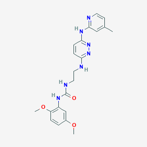 1-(2,5-Dimethoxyphenyl)-3-(2-((6-((4-methylpyridin-2-yl)amino)pyridazin-3-yl)amino)ethyl)urea