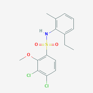 3,4-dichloro-N-(2-ethyl-6-methylphenyl)-2-methoxybenzene-1-sulfonamide