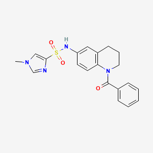 N-(1-benzoyl-1,2,3,4-tetrahydroquinolin-6-yl)-1-methyl-1H-imidazole-4-sulfonamide