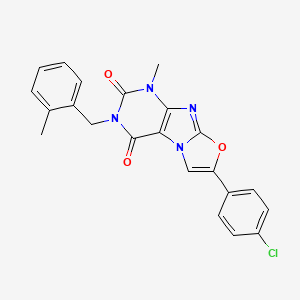 7-(4-chlorophenyl)-1-methyl-3-(2-methylbenzyl)oxazolo[2,3-f]purine-2,4(1H,3H)-dione