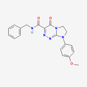 N-benzyl-8-(4-methoxyphenyl)-4-oxo-4,6,7,8-tetrahydroimidazo[2,1-c][1,2,4]triazine-3-carboxamide