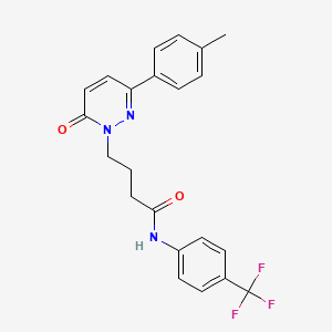 4-(6-oxo-3-(p-tolyl)pyridazin-1(6H)-yl)-N-(4-(trifluoromethyl)phenyl)butanamide