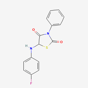 5-[(4-Fluorophenyl)amino]-3-phenyl-1,3-thiazolidine-2,4-dione