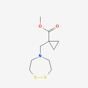 Methyl 1-(1,2,5-dithiazepan-5-ylmethyl)cyclopropane-1-carboxylate