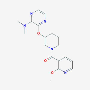 (3-((3-(Dimethylamino)pyrazin-2-yl)oxy)piperidin-1-yl)(2-methoxypyridin-3-yl)methanone