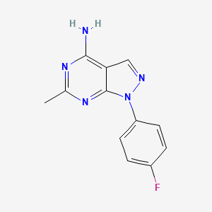 1-(4-Fluorophenyl)-6-methyl-1h-pyrazolo[3,4-d]pyrimidin-4-amine