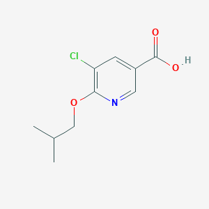 5-Chloro-6-(2-methylpropoxy)pyridine-3-carboxylic acid