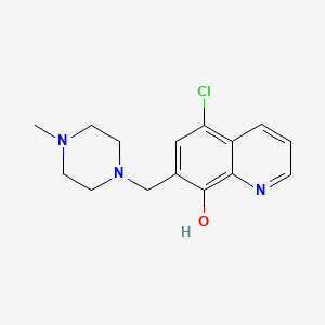 5-Chloro-7-[(4-methylpiperazinyl)methyl]quinolin-8-ol