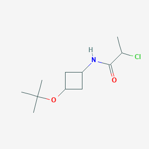 2-Chloro-N-[3-[(2-methylpropan-2-yl)oxy]cyclobutyl]propanamide