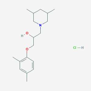 1-(2,4-Dimethylphenoxy)-3-(3,5-dimethylpiperidin-1-yl)propan-2-ol hydrochloride