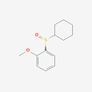 molecular formula C13H18O2S B2886770 (R)-Cyclohexyl 2-methoxyphenyl sulfoxide CAS No. 594836-19-8