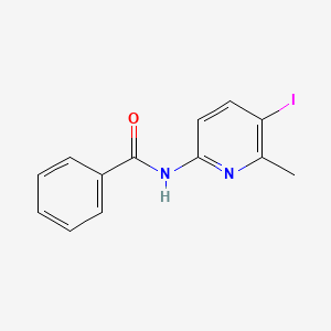 molecular formula C13H11IN2O B2886773 N-(5-iodo-6-methylpyridin-2-yl)benzamide CAS No. 760965-16-0