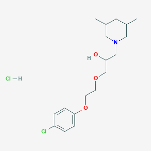 1-(2-(4-Chlorophenoxy)ethoxy)-3-(3,5-dimethylpiperidin-1-yl)propan-2-ol hydrochloride