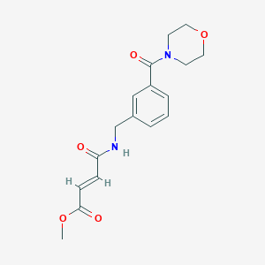 Methyl (E)-4-[[3-(morpholine-4-carbonyl)phenyl]methylamino]-4-oxobut-2-enoate