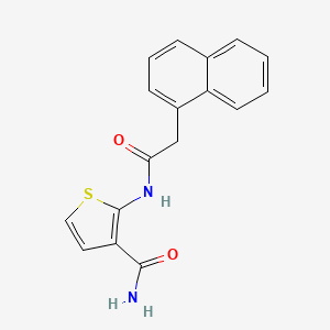 2-[2-(Naphthalen-1-yl)acetamido]thiophene-3-carboxamide