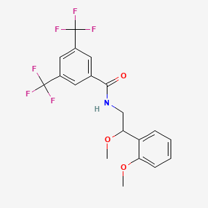 molecular formula C19H17F6NO3 B2886828 N-[2-methoxy-2-(2-methoxyphenyl)ethyl]-3,5-bis(trifluoromethyl)benzamide CAS No. 1798514-80-3