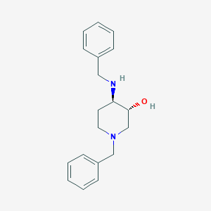 molecular formula C19H24N2O B2886840 (3R,4R)-1-Benzyl-4-(benzylamino)piperidin-3-OL CAS No. 1334700-32-1