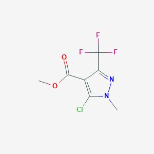 molecular formula C7H6ClF3N2O2 B2886842 methyl 5-chloro-1-methyl-3-(trifluoromethyl)-1H-pyrazole-4-carboxylate CAS No. 219568-13-5
