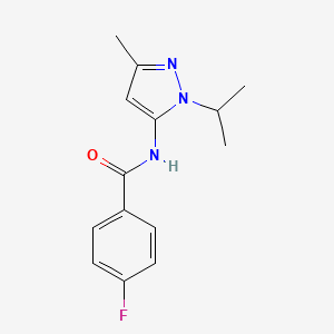 4-fluoro-N-(1-isopropyl-3-methyl-1H-pyrazol-5-yl)benzamide