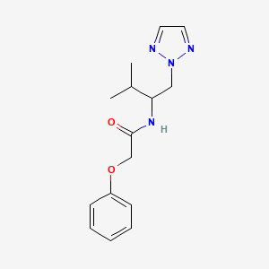 molecular formula C15H20N4O2 B2886863 N-(3-methyl-1-(2H-1,2,3-triazol-2-yl)butan-2-yl)-2-phenoxyacetamide CAS No. 2034406-98-7